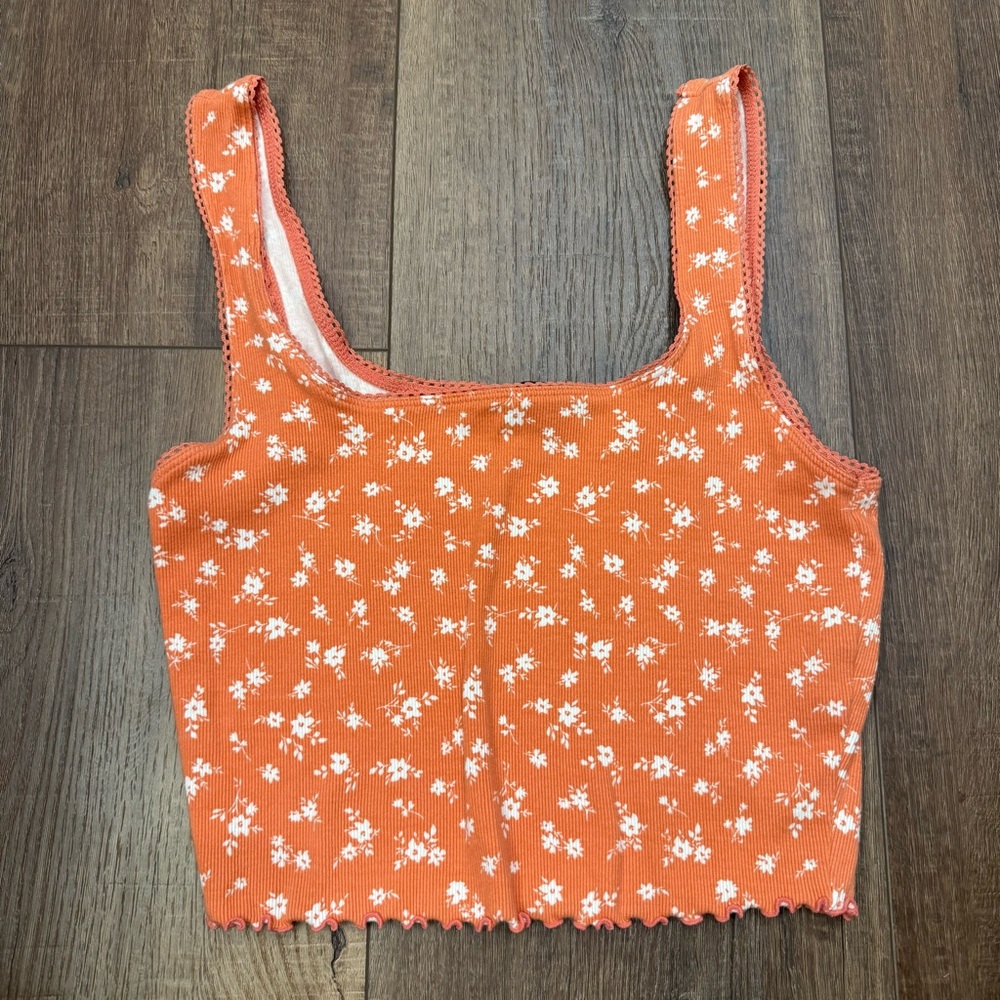 Forever 21 crop tank floral
